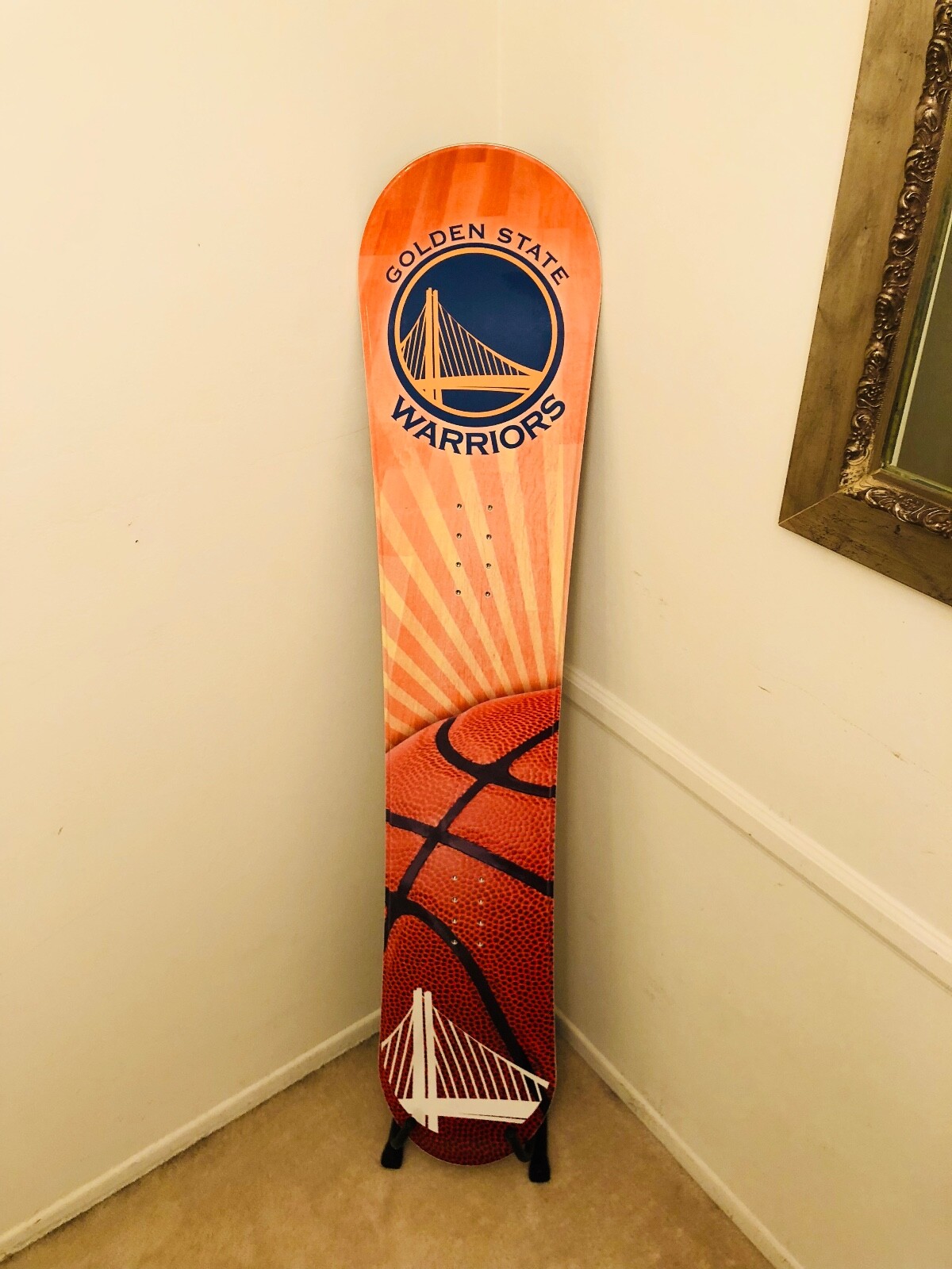 Snowboard - Custom Golden State Warriors Champions Design