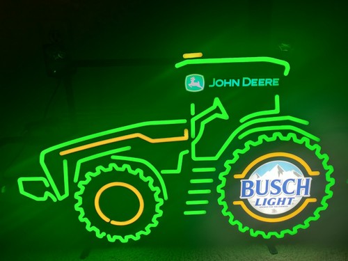 John Deere Tractor Busch Light Neon / LED | eBay