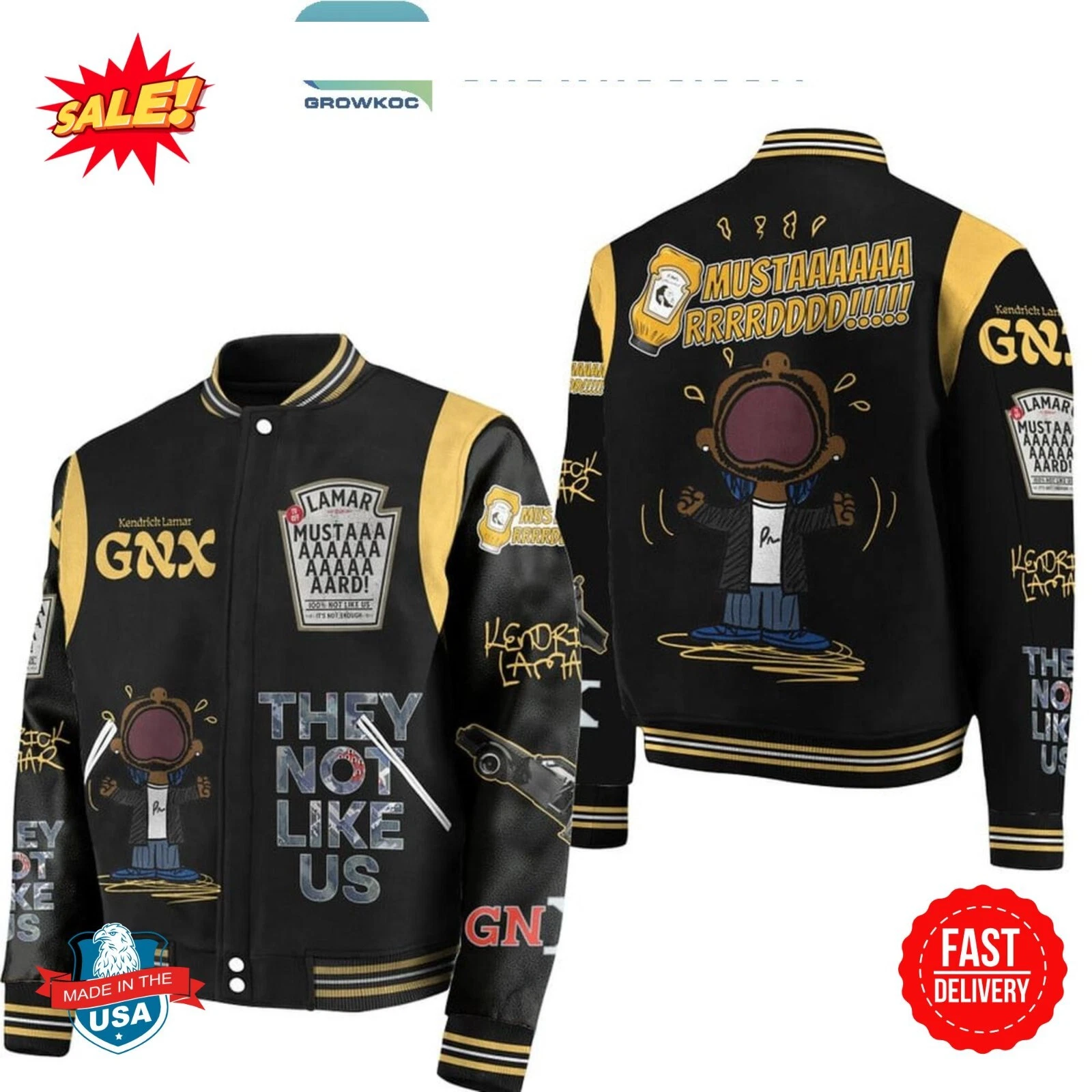 Kendrick Lamar Mustard Not Like Us It’s Not Enough Baseball Jacket