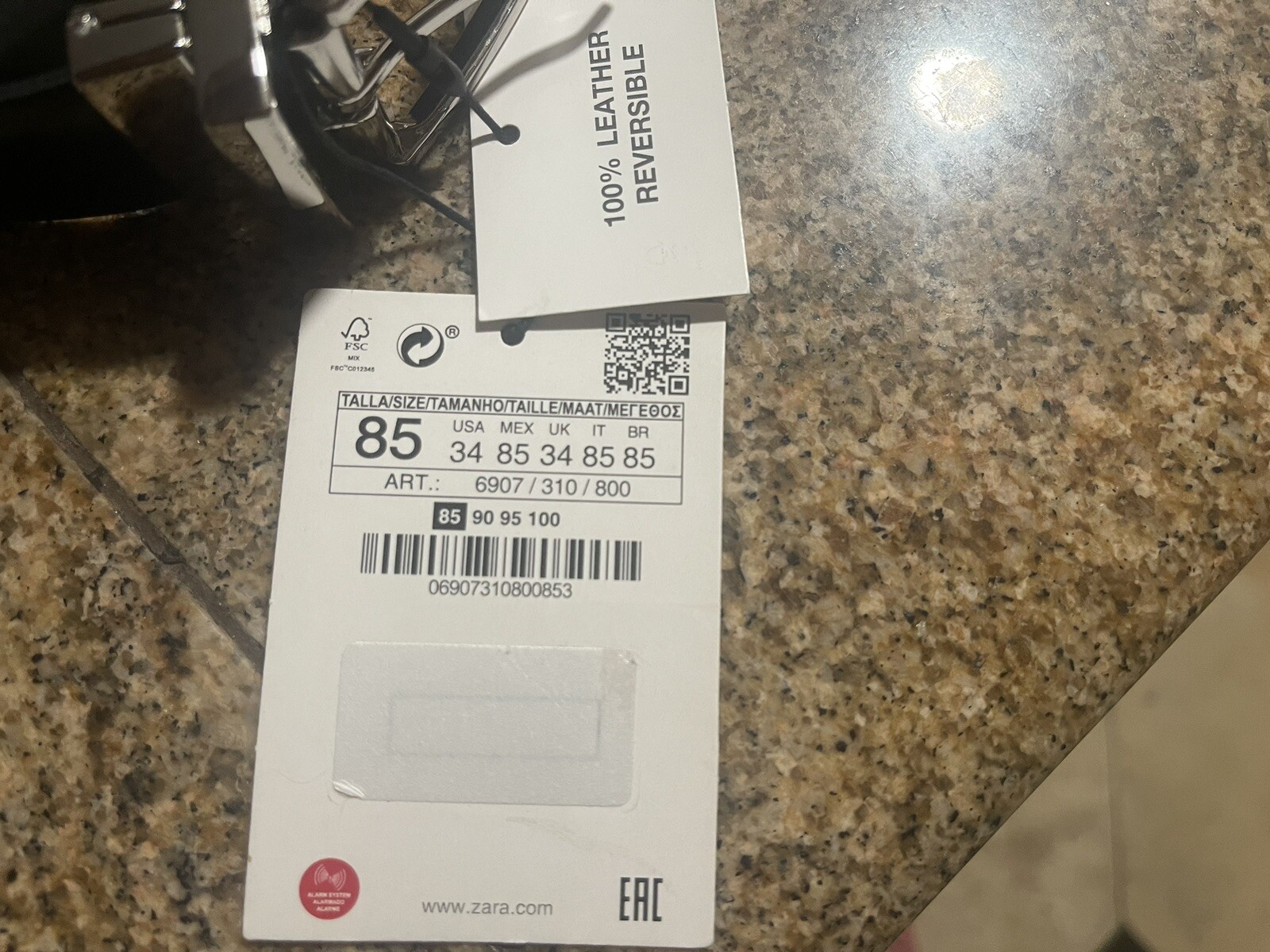 Zara Men’s Belt Leather Black/Brown Reversible 34 US NWT eBay