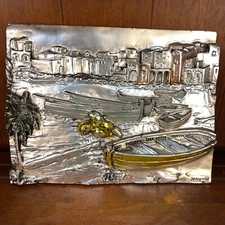 Creazioni Artistiche 3D Relief Sculpture - Arg 925 - Sterling Dipped Plaster