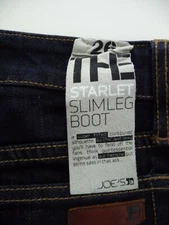JOES THE STARLET SLIM LEG BOOT DARK WASH JEANS SIZE 26