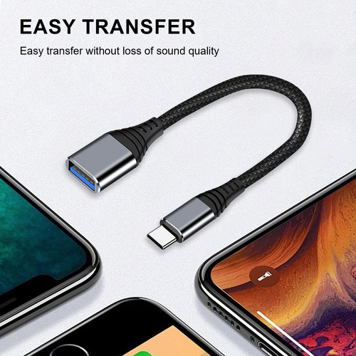 USB-C USB Type C Male To USB Female Data OTG Converter Adapter 3.5mm Aux Audio - Picture 37 of 66