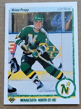 90-91 1990-91 Upper Deck Brian Propp #409-North Stars