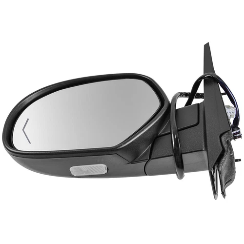 New Mirror Power Folding Heated 11 Dot LED Turn Signal Driver Side For 09-14 GM - Picture 3 of 4