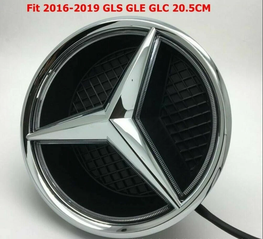 Para GLC GLE GLS Luz LED Iluminada Parrilla Delantera Estrella Emblema Insignia 2015-2019 Foto 2 de 3