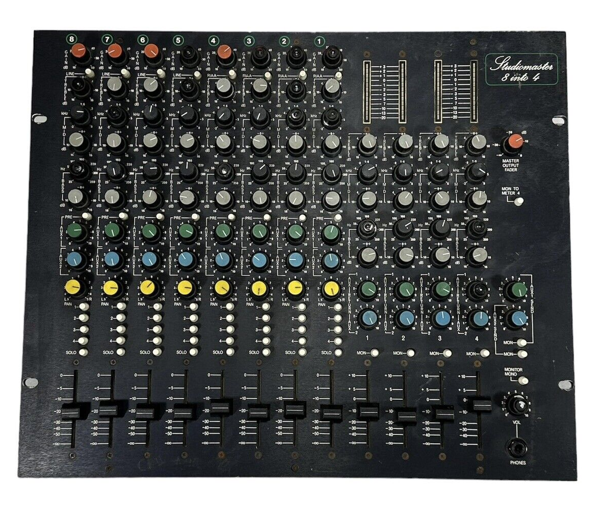 ヴィンテージスタジオMixer Vintage Studiomaster 8 into 4 ~ Analog Balanced Mixer ~ READ
