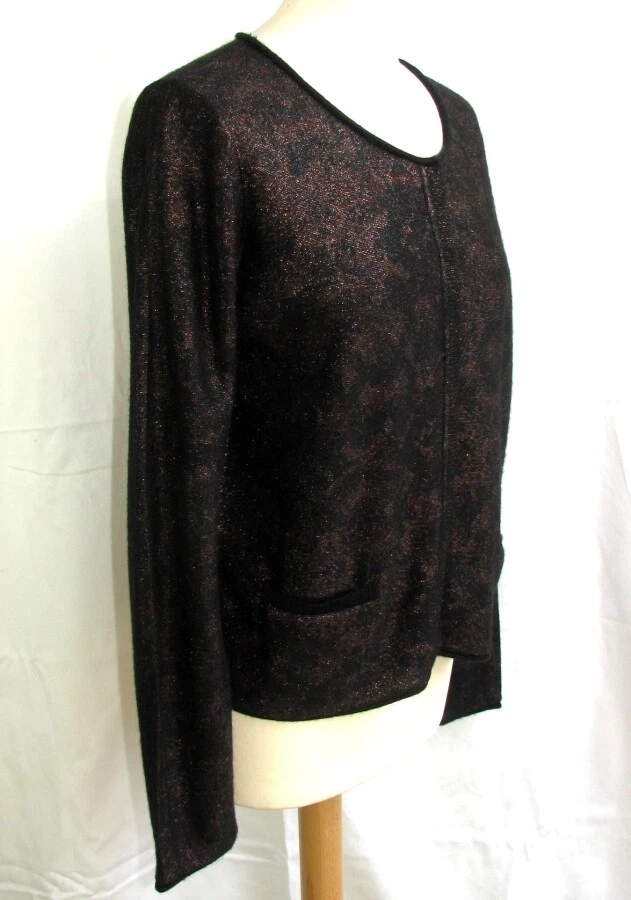 COMPTOIR DES COTONNIERS - Extremidade de colete M.Long preto cobre vermelho T M = 38 - , Muito bom estado, - Imagem 3 de 4