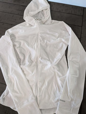 Lululemon White Hooded Windbreaker Jacket Women's Size 4 Full Zip Lightweight