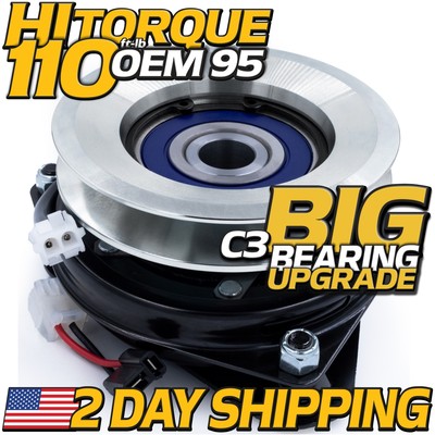 HiTorque 110ftlb (OEM 95) BIGBearing PTO Clutch Murray Seco EYK19540RD EYK2240RD