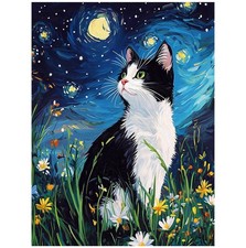 CRZMODE Cat Diamond Art Kits for Adults,Cat 12x16inch, Cat02 12X16" 