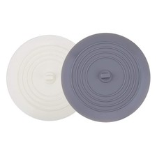 Tub Stopper 2 Pack, 6 inches Large Silicone Drain Plug Hair Stopper Flat Suct...