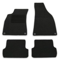 FußMatten Set FüR Audi A4 8E B6 B7 Limo Avant Matten Autoteppiche Rand Silber