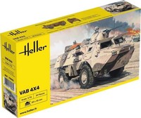 Heller, VAB 4X4 MilitäRfahrzeug Zum Zusammenbauen Und Lackieren, 1/72, HEL79898