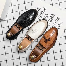 Men's Classic Leather Dress Shoes British Style Wedding Party Oxfords Loafers