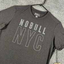 NoBull NYC Shirt Womens Medium Black Short Sleeve CrossFit Gym Workout New