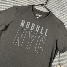 NoBull NYC Shirt Womens Medium Black Short Sleeve CrossFit Gym Workout New