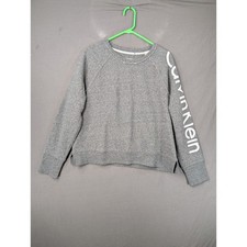 Calvin Klein Performance Womens Gray Logo Sweatshirt PFST5482 XL
