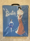Vintage 1962 Ponytail Mattel Bubble Cut Barbie Vinyl Doll Case W Zebra Swimsuit