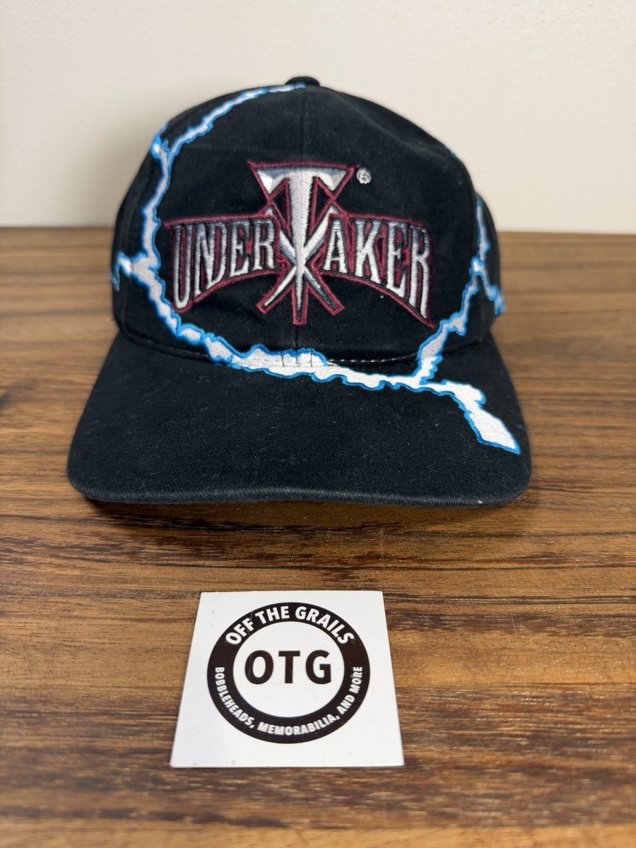 Vintage 1999 WWF The Undertaker Lightning SnapBack Hat - RARE