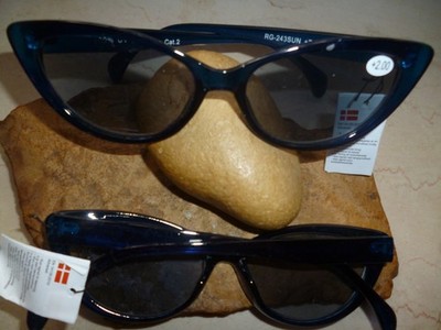 Wenn Sonnenlesebrille...dann CAT EYE blau transparent +1,5+2,0+2,5+3,0+3,5