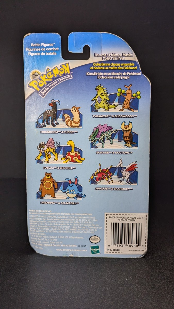 Pokemon Johto League Champions Sudowoodo & Tyranitar Hasbro Figure