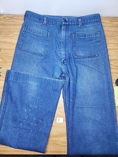 Vintage US Navy Denim Type I Utility Trousers Pants Mens Bell Bottoms