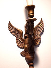 2 FEDERAL EAGLE ORNAMENTAL WOOD CANDELSTICK HOLDERS(SYROCO) GREAT SHAPE 60'S — photo 4