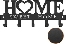 Sweet Home Key Holder Wall Mounted Black Metal Decorative Keys Holder Design Org