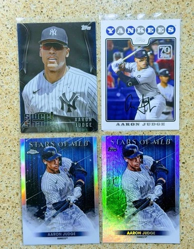 2022 Topps Aaron Judge 4 Card Lot New York Yankees ~ Aaron Judge Topps Inserts