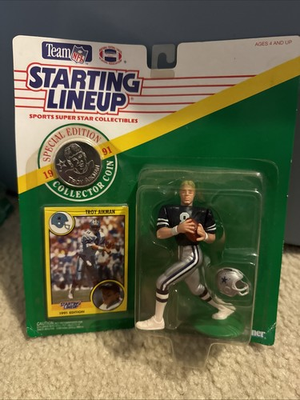 #ad #ad 1991 Starting Lineup Sports Super Star Collectibles NFL Troy Aikman $8.50