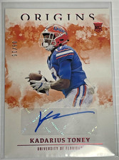 2021 Panini Chronicles Origins Draft Picks Red Kadarius Toney Auto /15