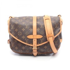 Borsa a tracolla Louis Vuitton Saumur 30 M42256 Monogram in pelle marrone