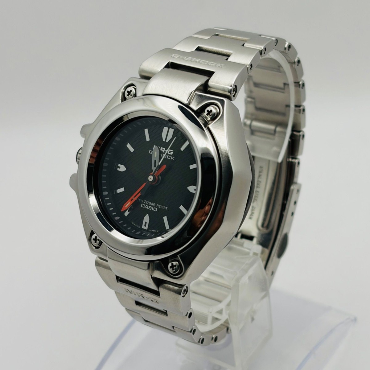 CASIO G-SHOCK MR-G SERIES MRG-120-1A Black Dial Metal Band Watch CASIO G-SHOCK MR-G SERIES MRG-120-1A Black Dial Metal Band Watch