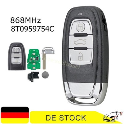 3 Tasten Funk Schlüssel Fernbedienung Für Audi A4 A5 Q5 A6 S6 8T0959754C 868MHz