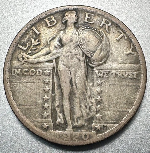 1920 STANDING LIBERTY QUARTER  NICE DETAIL  BETTER DATE #1424