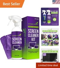 Screen Cleaner Spray and Microfiber Cloth 16oz Screen Cleaner Spray and Wipe ...