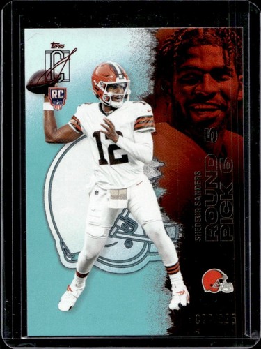2025 Topps Signature Class Shedeur Sanders Rookie Teal Foil RC #/225 Browns