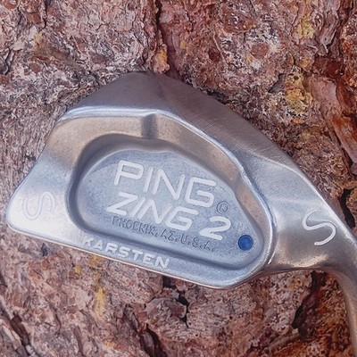 Excellent Ping Zing 2 Blue Dot Sand Wedge Karsten 101 Regular Graphite #O22
