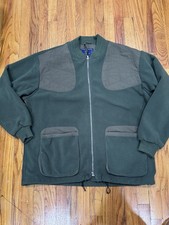 Beretta Jacket Mens 2XL Green Fleece Shooting Hunting Quilted Shoulder Field