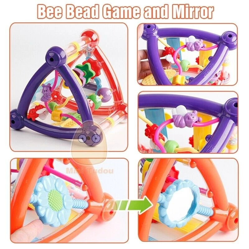 Infant Child’s Activity Triangle Developmental Multi-Task Toy Baby Touch Toy - Image 4 of 4