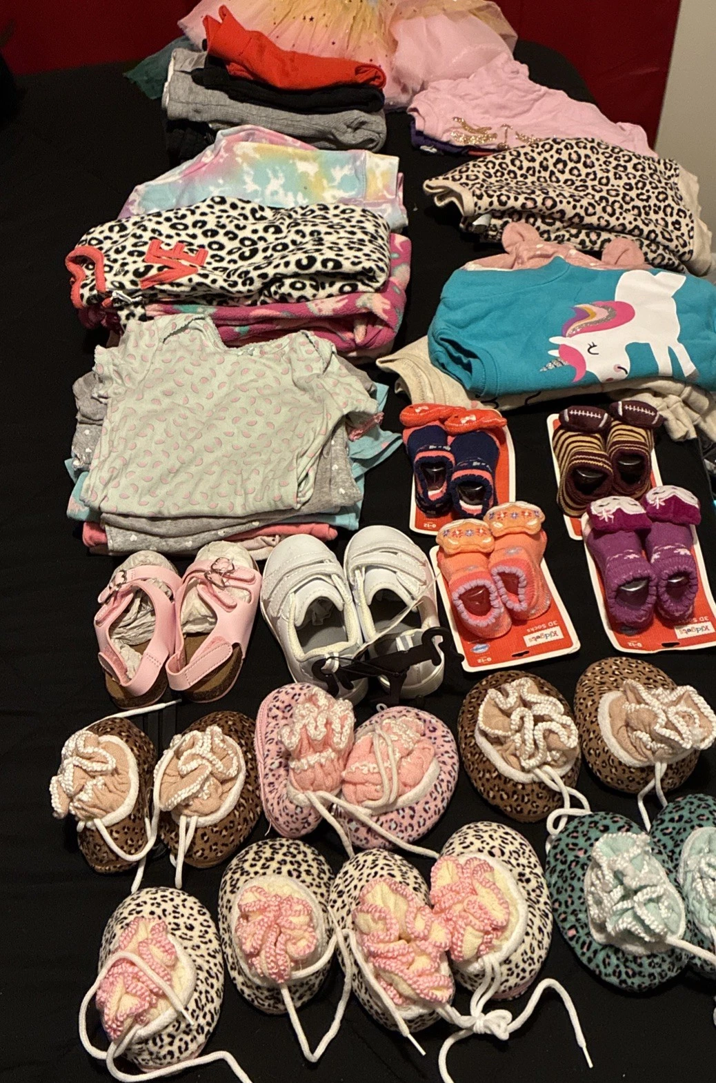 Lot of Baby Girl Clothes Sizes From Toddler Sizes To 24 Months And Up