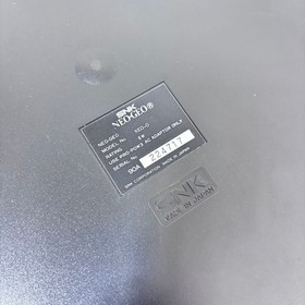 SNK Neo Geo NEO-0 AES Console Complete Set Black Tested Used With Box & Manual