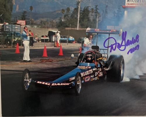 BIG DADDY DON GARLITS SIGNED VTG RARE NHRA AHRA DRAG RACING HANDOUT
