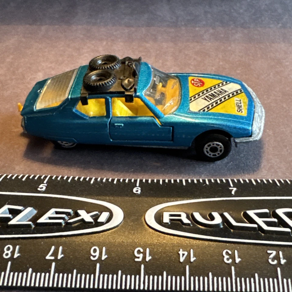 1971 Matchbox Lesney Superfast Citroen S.M. Yamaha STP Shell Decal W Roof Rack - Image 3 of 4