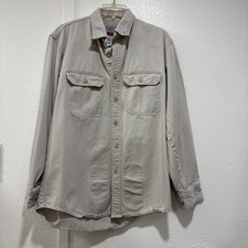 Black Stallion FR Fire Flame Resistant Button Work Shirt Large Workwear Uniform