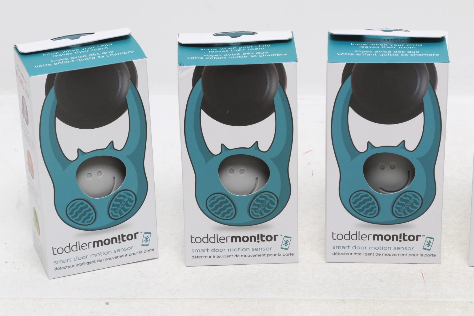 Lot of 3 Toddler Monitor Smart Door Child Motion Sensor Baby Monitor By DECCO