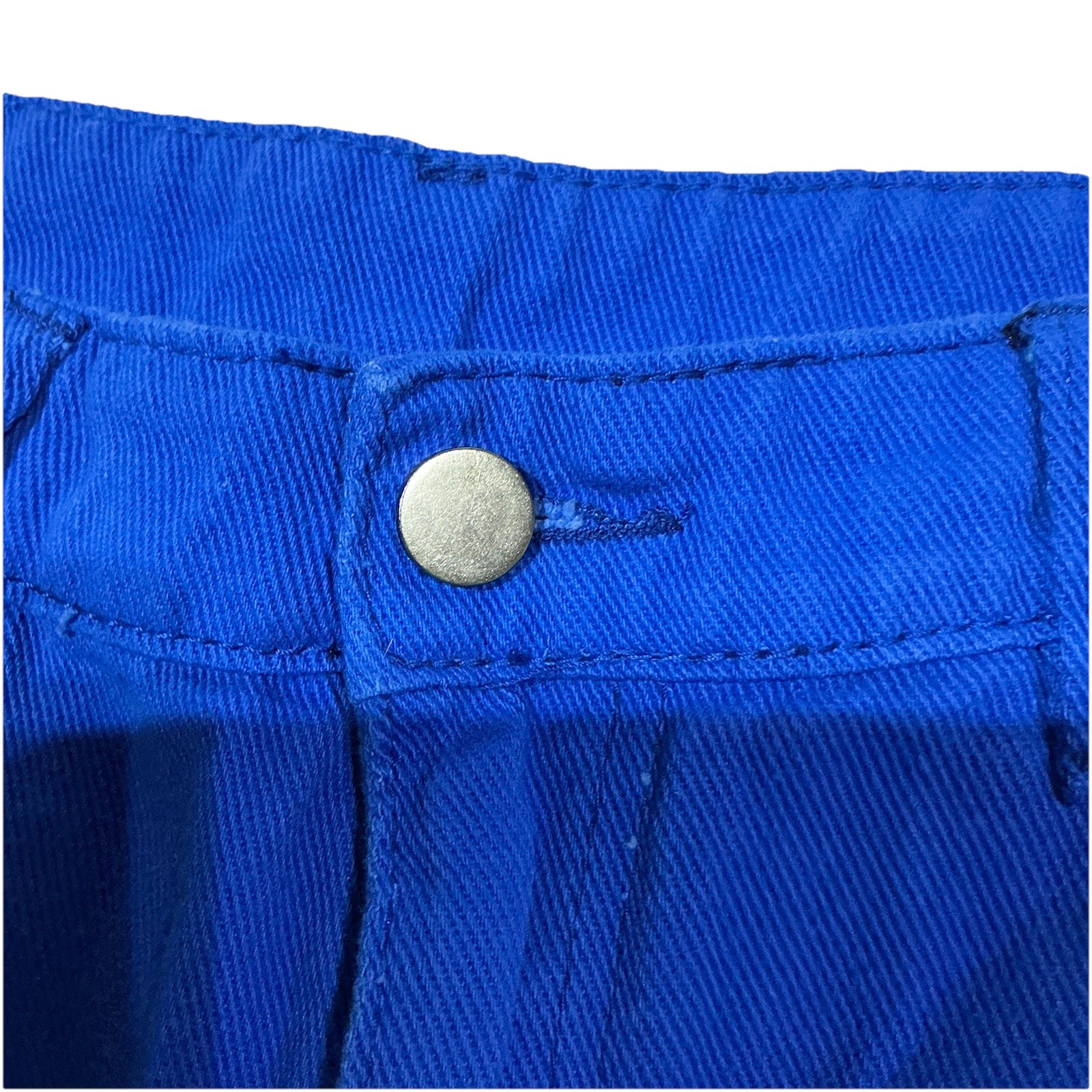 Raw Trim Patchwork Straight Jeans, Mid-Stretch Di… - image 3