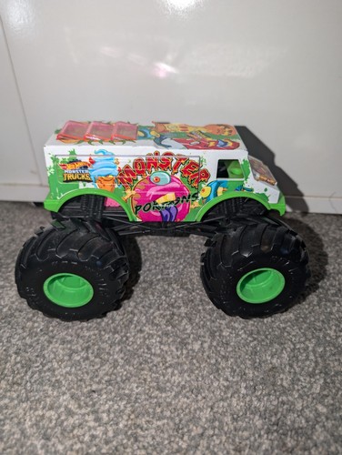 Hot Wheels Monster Portions Monster Truck Oversized Scale 1:24 Diecast Rare VGC - Picture 6 of 12