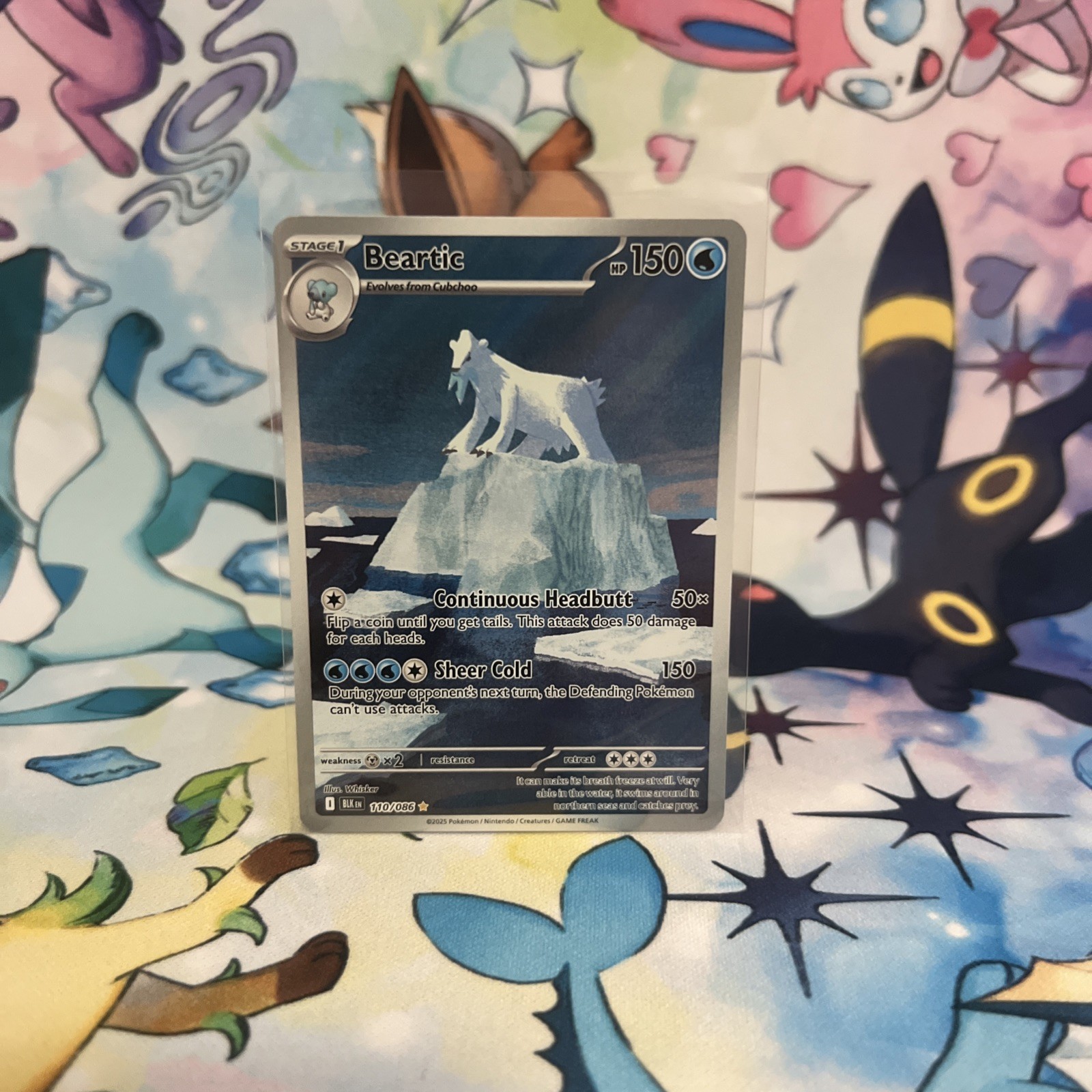 Pokemon TCG - Beartic - 110/086 - Illustration Rare - SV: Black Bolt
